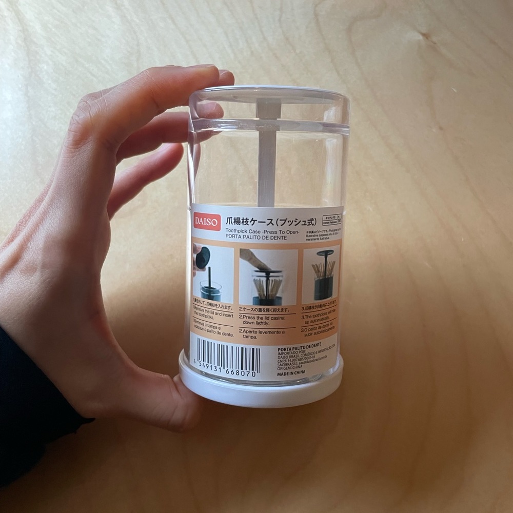 Daiso toothpick dispenser